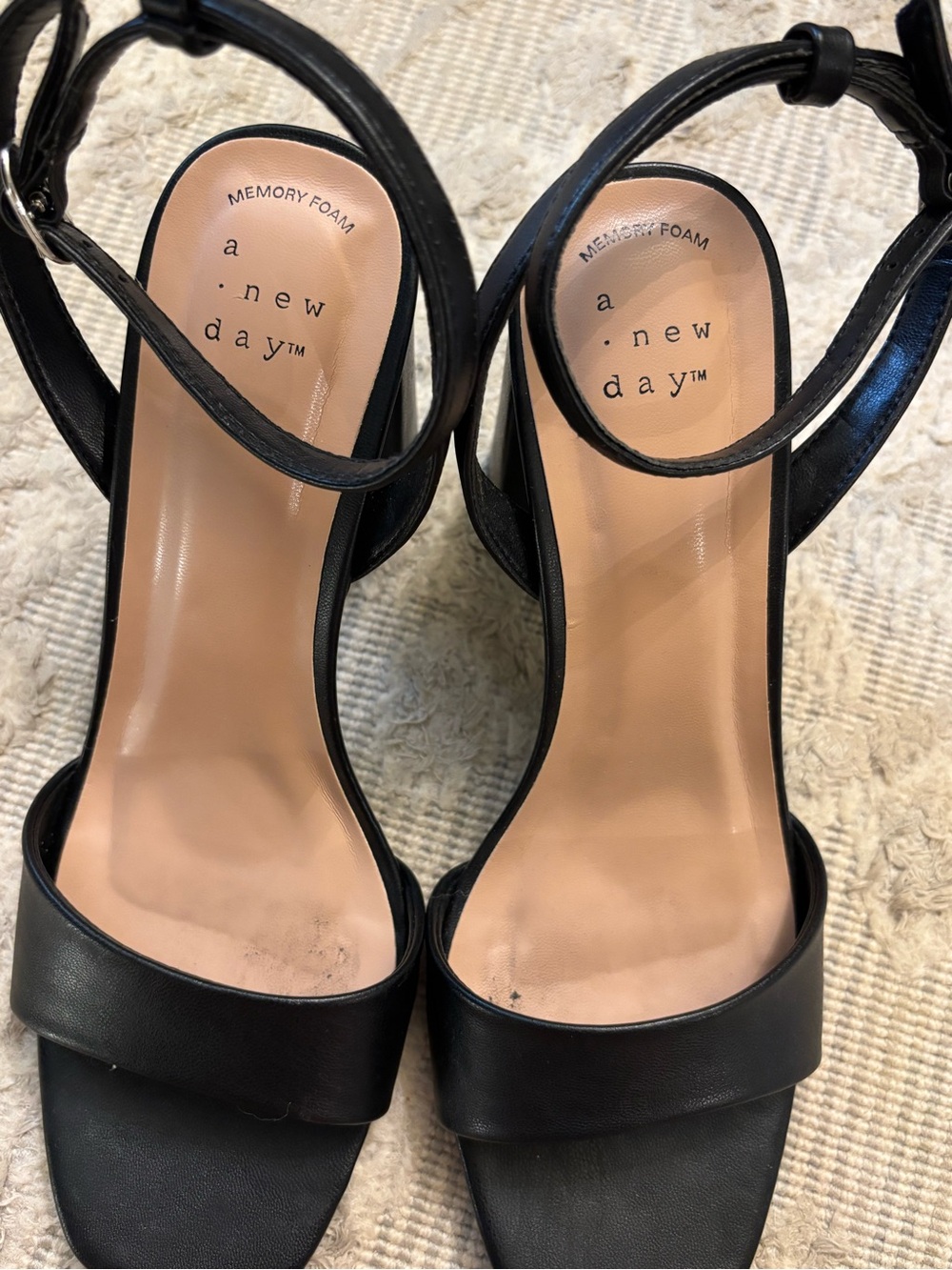 a new day Black Open-Toe Block Heel - Picture 4 of 4
